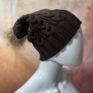 Slouchy Chocolate Brown winter hat NWT